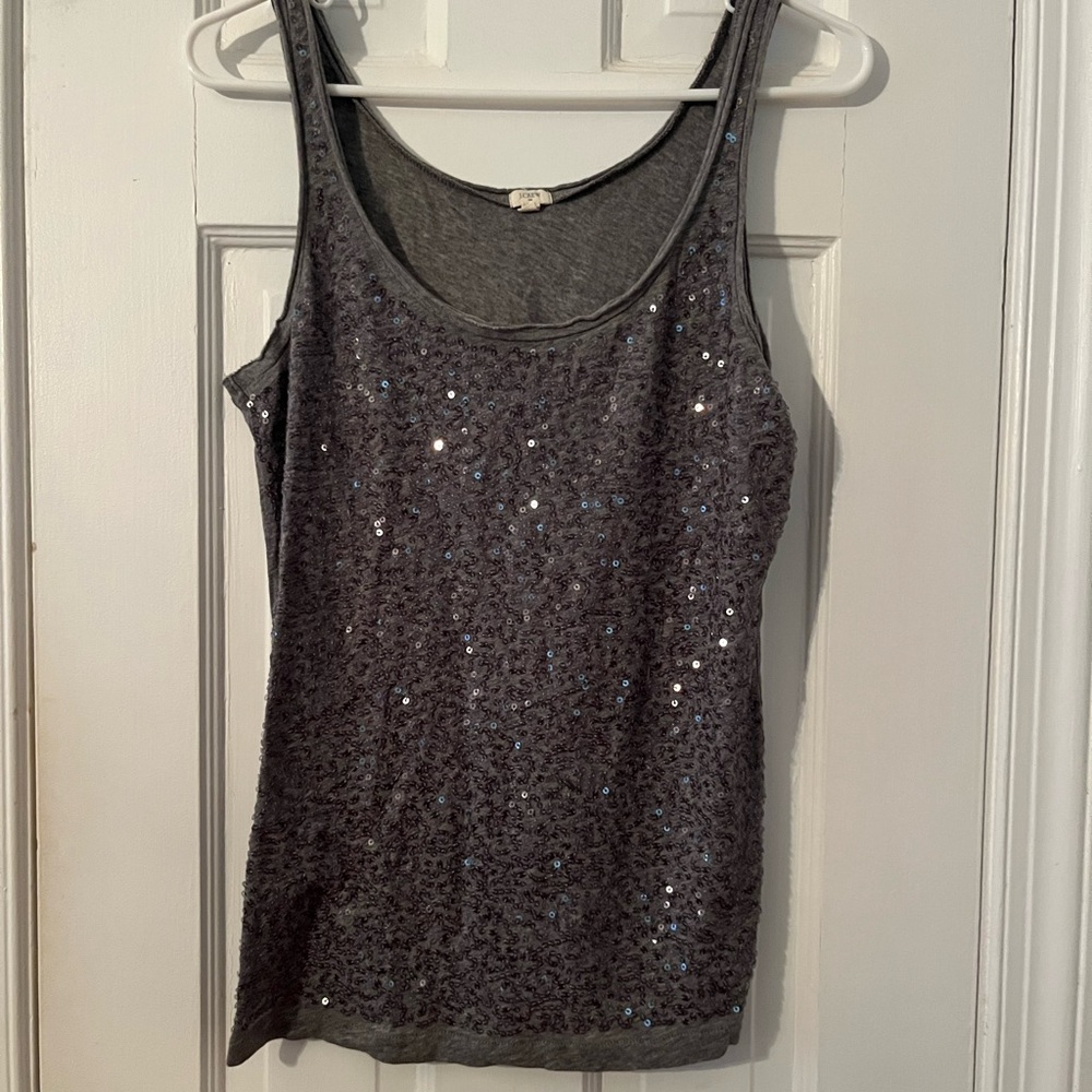 J Crew size M sequin front tank